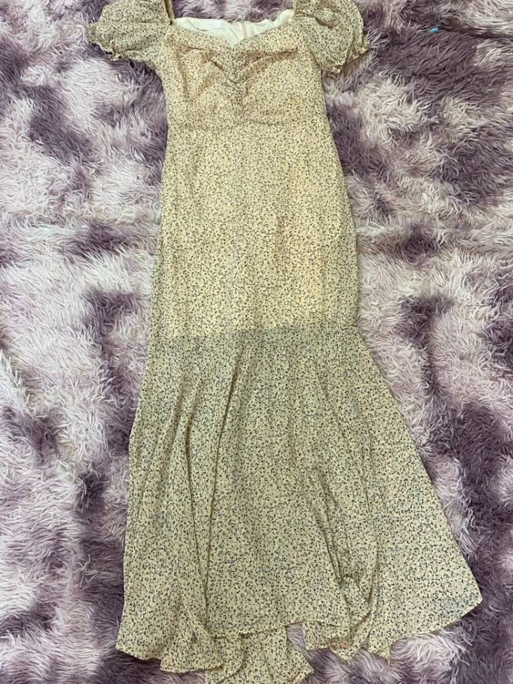 Floral Short Sleeve Maxi Dress - Picture 1 of 3